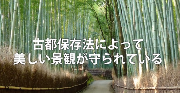 （映像３「開発から自然を守る活動」より。鎌倉風致保存会の活動がきっかけで、古都保存法が生まれた）